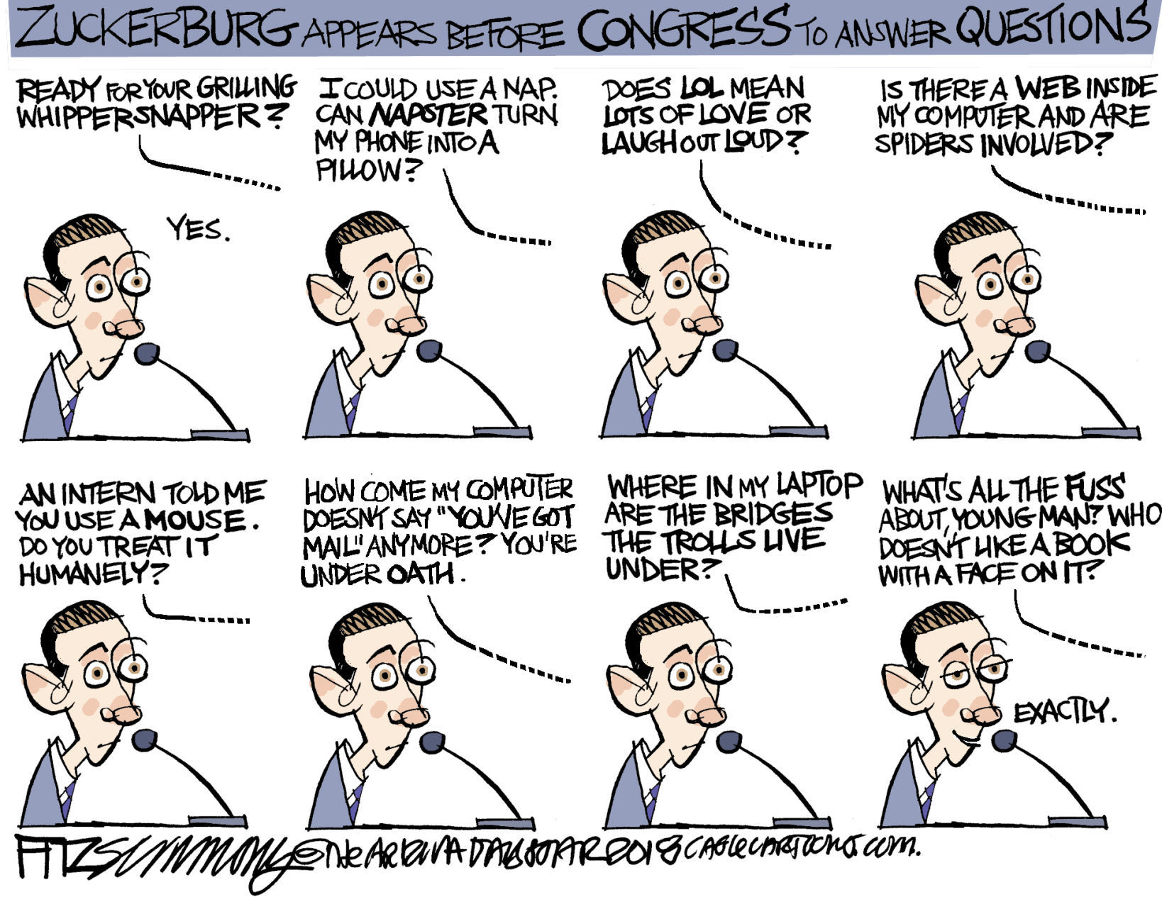 Daily Fitz Cartoon: Zuck